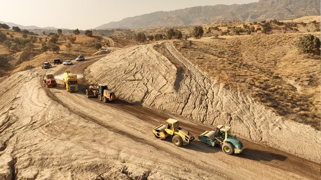 رێگای دەوری بەنداوی گۆمەسپان چاک دەکرێت