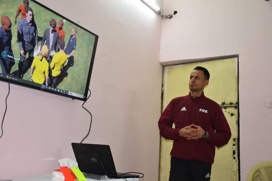 صور: الحكم البصري البارز حسين فلاح يدرّب الشباب في خور الزبير 3 أيام