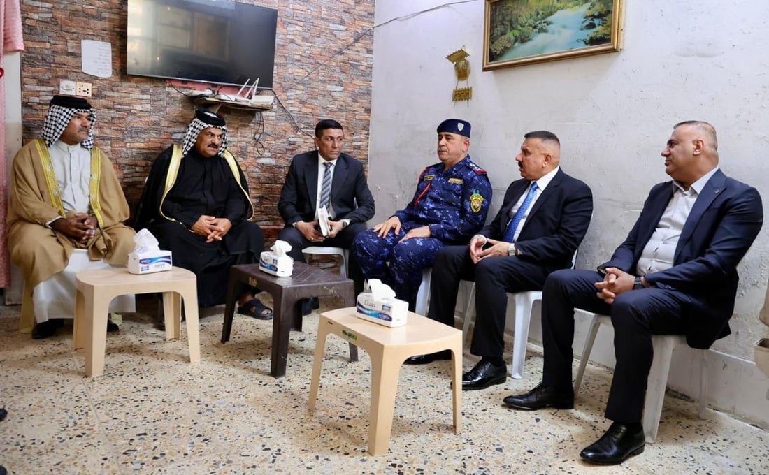 الشمري من منزل المفوض غزوان سلمان: سنحاسب المتسببين بحادثة الزراعة (صور)