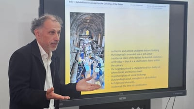 نهۆمی سەرەوەی بازاڕی کۆنی قه‌یسه‌ری هەولێر نۆژەندەکرێتەوە