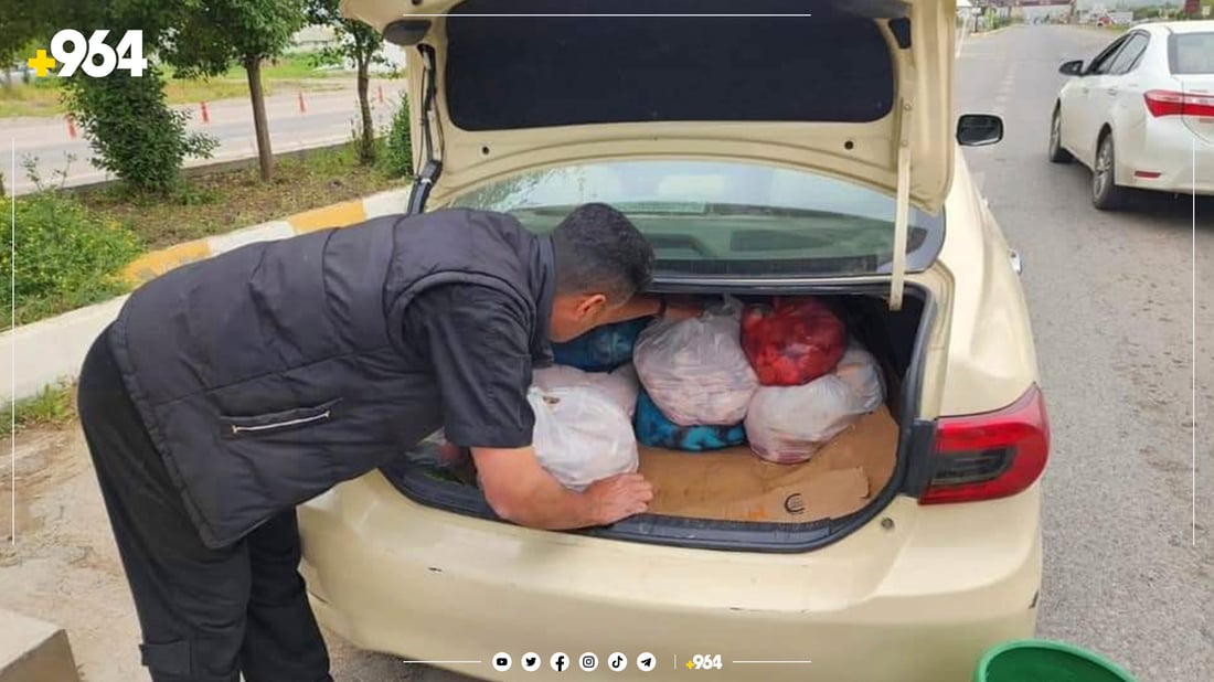 لە هەڵەبجە 150 کیلۆ گۆشت دەستی بەسەردا گیرا