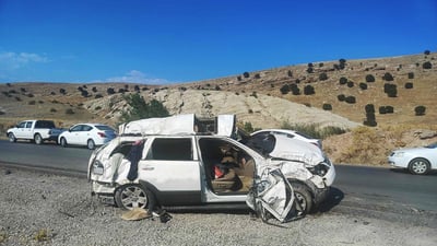 لە رووداوێکى هاتوچۆدا ژن و مێردێک گیانیان لەدەست دا