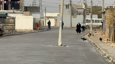 ستوونەكانی گوندی سەردار كەوتوونەتە ناوەڕاستی رێگا و داوای لابردنی دەكەن