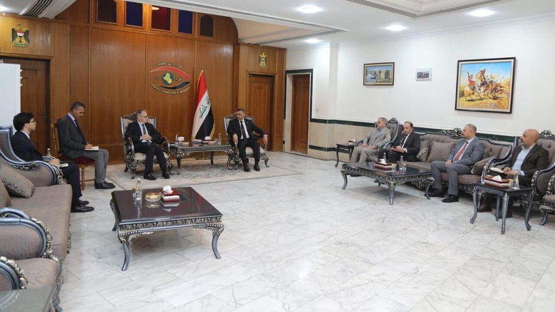 العراق مهتم بالتجربة الإيطالية في مكافحة الفساد.. اجتماع بين القاضي حنون وسفير روما