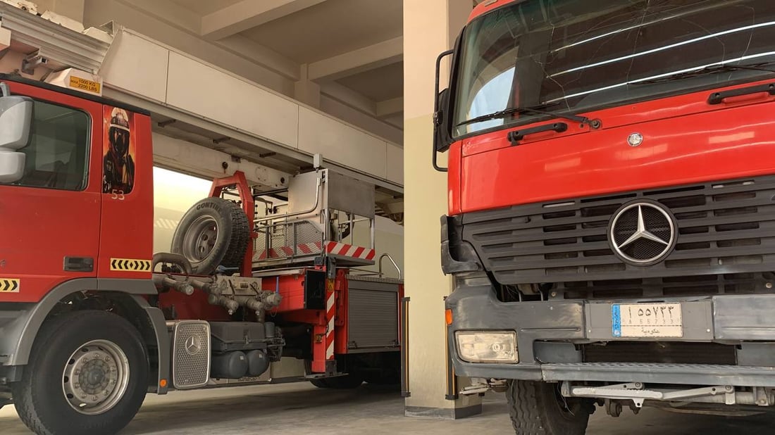 فيديو وصور: بسماية استلمت أحدث سيارات الإطفاء وفرقها “لم تخفق أبداً”