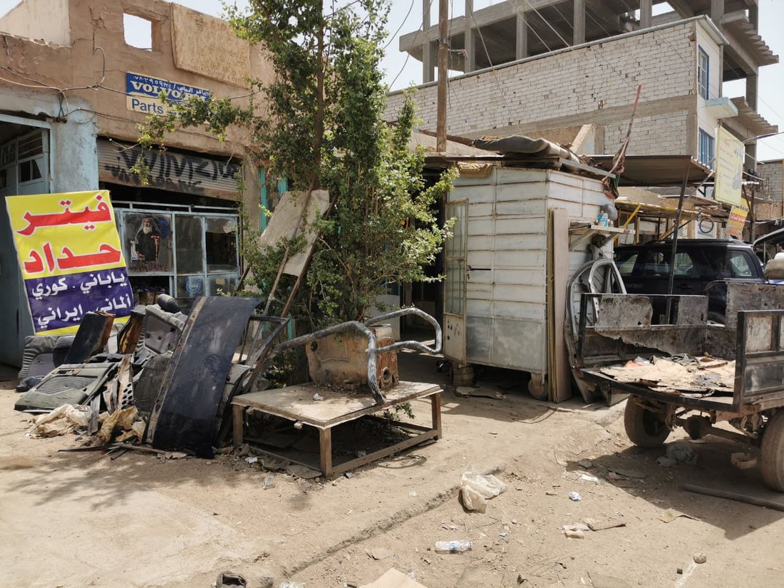 النجف: الحي الصناعي لم يعد يصلح للعمل.. أين تذهب ضرائب “الفيترية”؟ (صور)