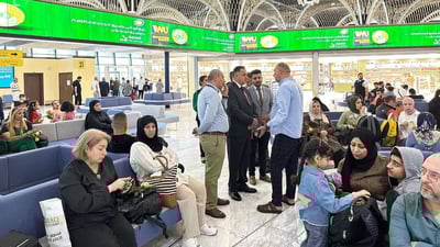 وردة لكل مسافر.. سلطة الطيران تدشّن صالة سامراء الجديدة في مطار بغداد (صور)