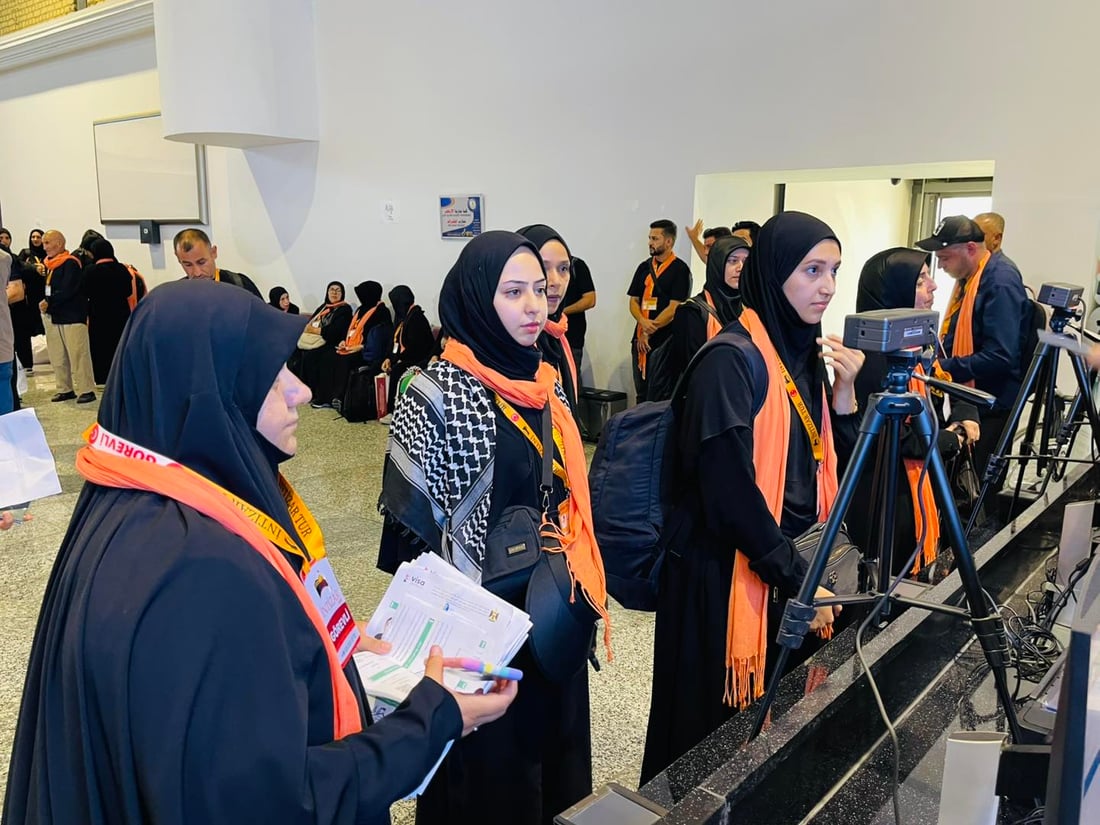 زیارەتكارانی توركیا گەیشتنە فڕۆكەخانەی كەركوک