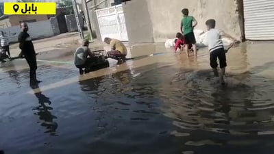 بابل: 30 دقيقة من الأمطار كافية لإغراق أحياء الاسكندرية (فيديو)