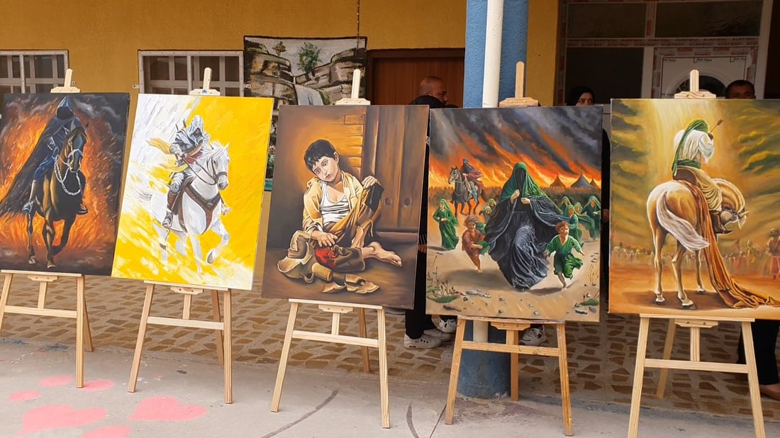 أكثر من 100 لوحة فنية.. فتيات تلعفر يرسمن معالم مدينتهن وشخصيات بارزة (صور)