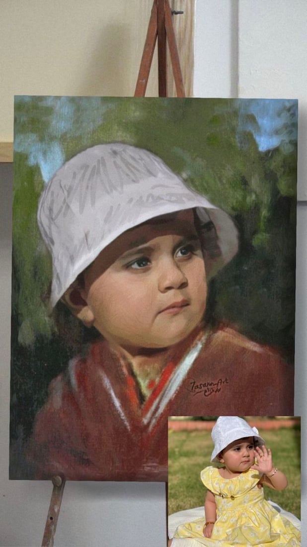 عشريني ينافس كبار رسّامي بغداد في رسم اللوحات المعقدة