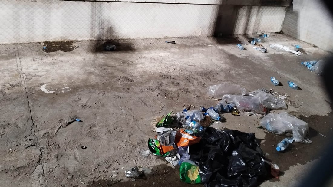 لە یاریگای هەولێر نزیکەی تۆن و نیوێک زبڵ و خاشاک کۆکرایەوە