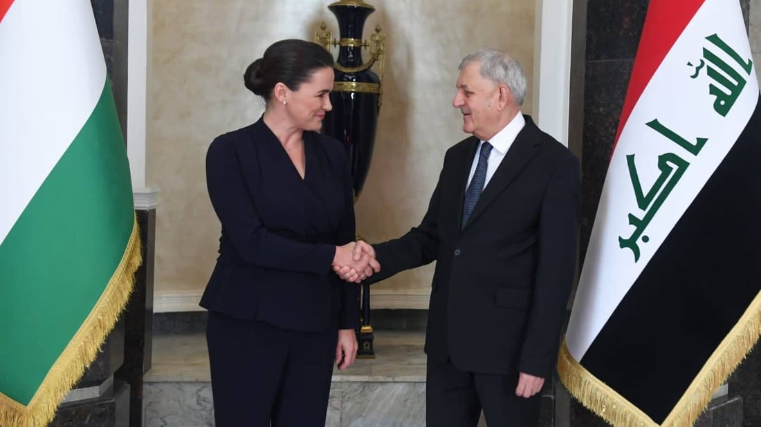 رئيس الجمهورية يبحث مع نظيرته الهنغارية أوضاع الطلبة العراقيين في بودابست