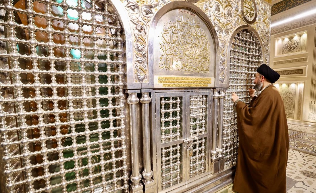 صور من زيارة عمار الحكيم لمسجدي الإمام الحسين والسيدة زينب في القاهرة