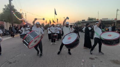 فيديو: مواكب الفاو تلطم “الشور” بحرقة.. عزاء الإمام العباس امتد من المحكمة للجامع