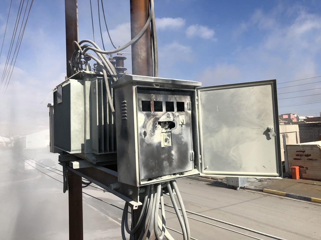 سنجار: الأهالي أخمدوا حريقا في المحولة.. و”الشهداء” غرق في الظلام (صور)