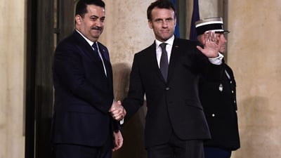 Al-Sudani, France's Macron discuss regional stability, counterterrorism in phone call