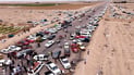 Scrap car stunts draw crowds at Eid auto festival