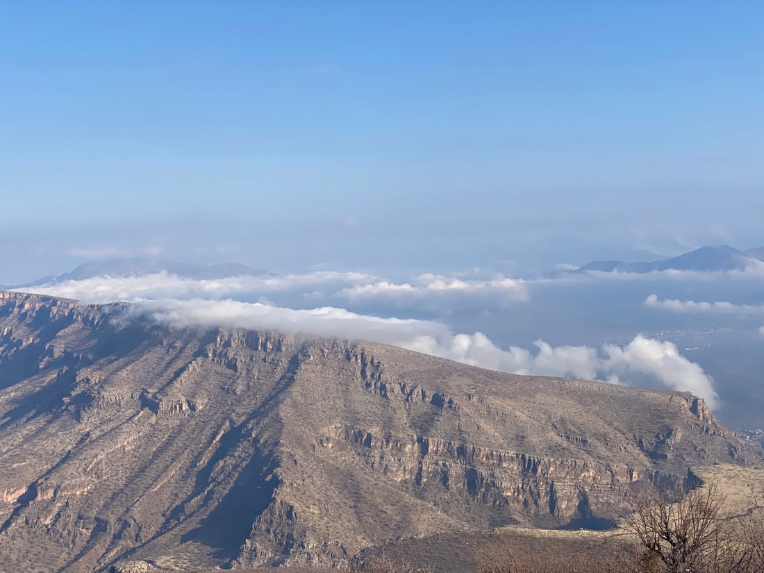 صور: جبل كورك في أربيل يكتسي بالثلوج
