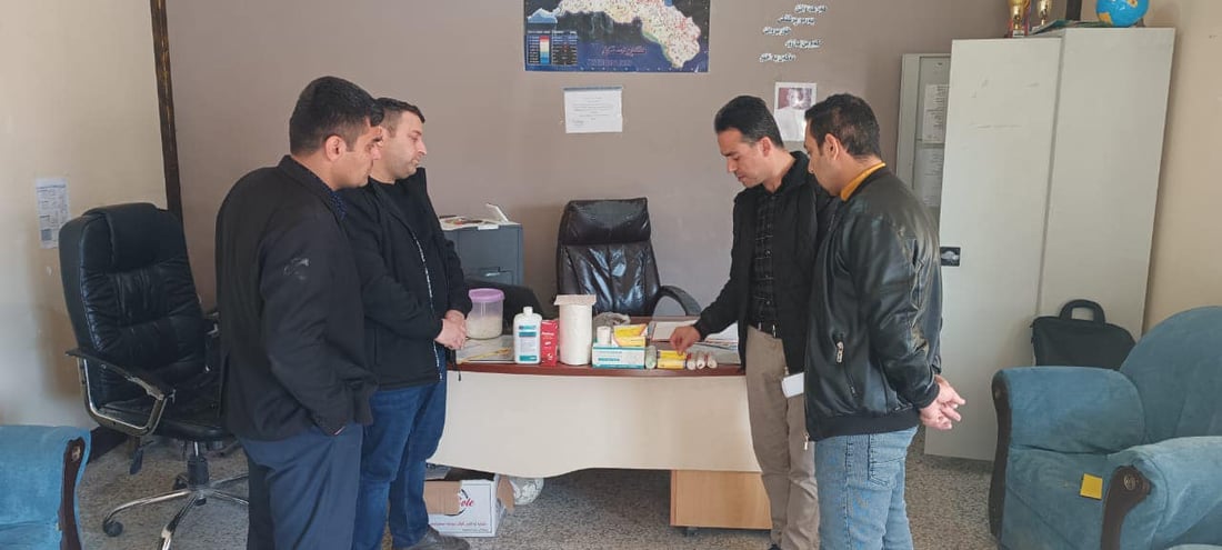 پێداویستى ته‌ندروستى به‌سه‌ر قوتابخانه‌ى گونده‌كانى بالیسان دابه‌ش كرا