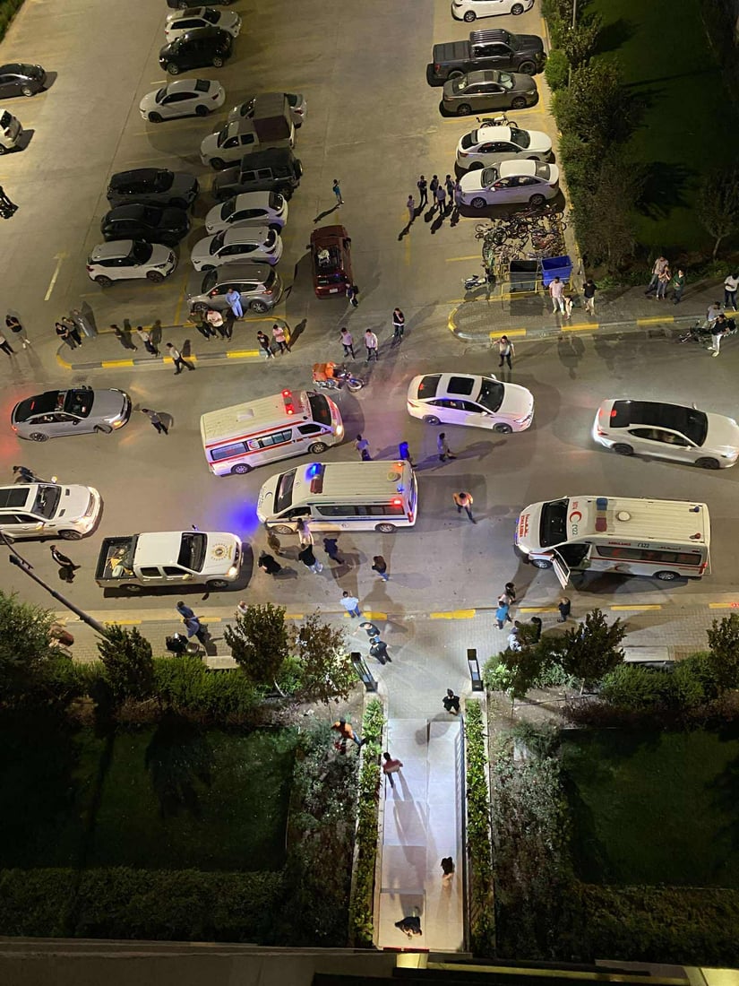 کەسێک لە پڕۆژەیەکى نیشتەجێبوونى سلێمانى کەوتە خوارەوە