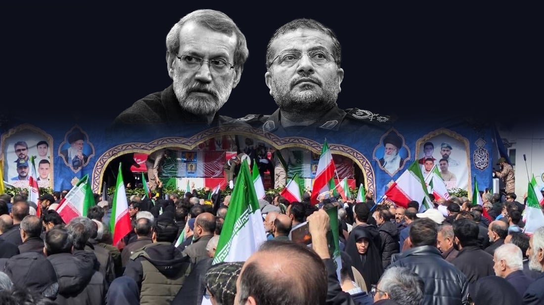 تاران بە لێشاوێکی ماتەمینی بۆ لاریجانی و سولەیمانی رژایە سەر شەقام