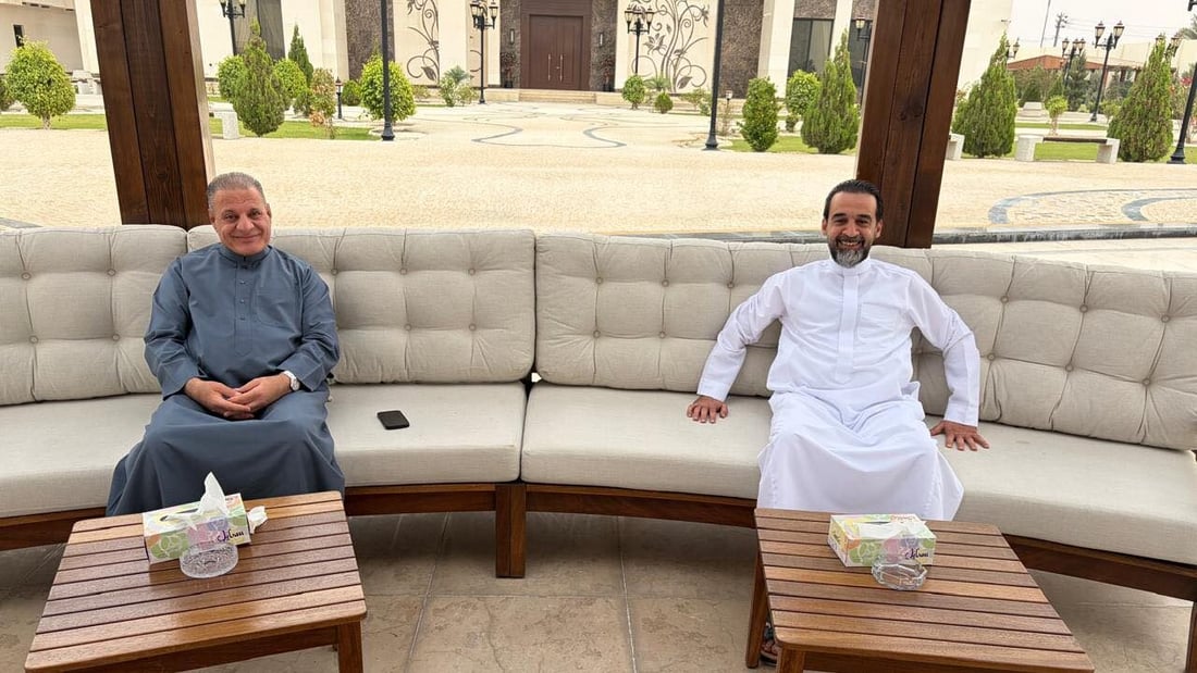 أبو مازن والحلبوسي يظهران معاً: توكلنا على الله