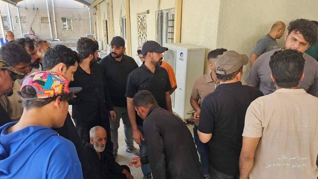 صور: غواصو سرايا السلام ينتشلون جثة طفل من نهر الديوانية