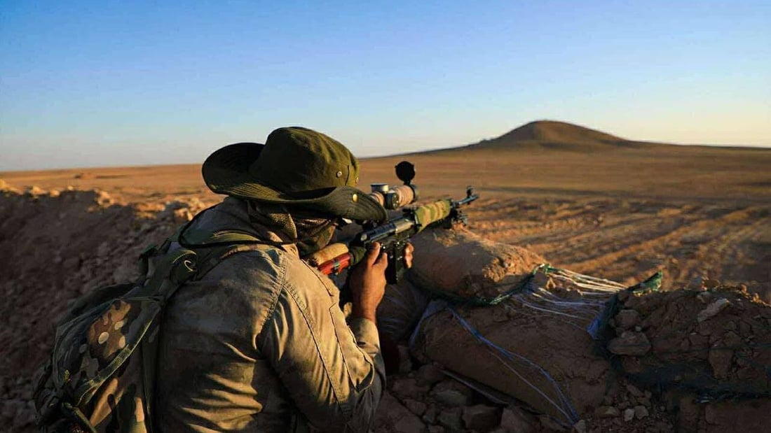 صور: الحشد يعزز انتشاره على الحدود مع سوريا