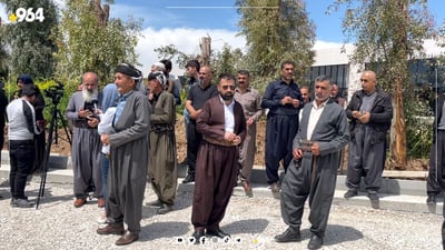 ڤیدیۆ: خاوه‌ن زه‌وییه‌كانی به‌رده‌م فه‌رمانده‌یی گردبوونه‌وه‌