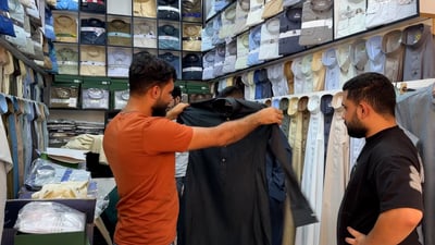 المخصر للشباب و”الراهي” للكبار.. سوق بعقوبة سلّم كل الدشاديش (فيديو)