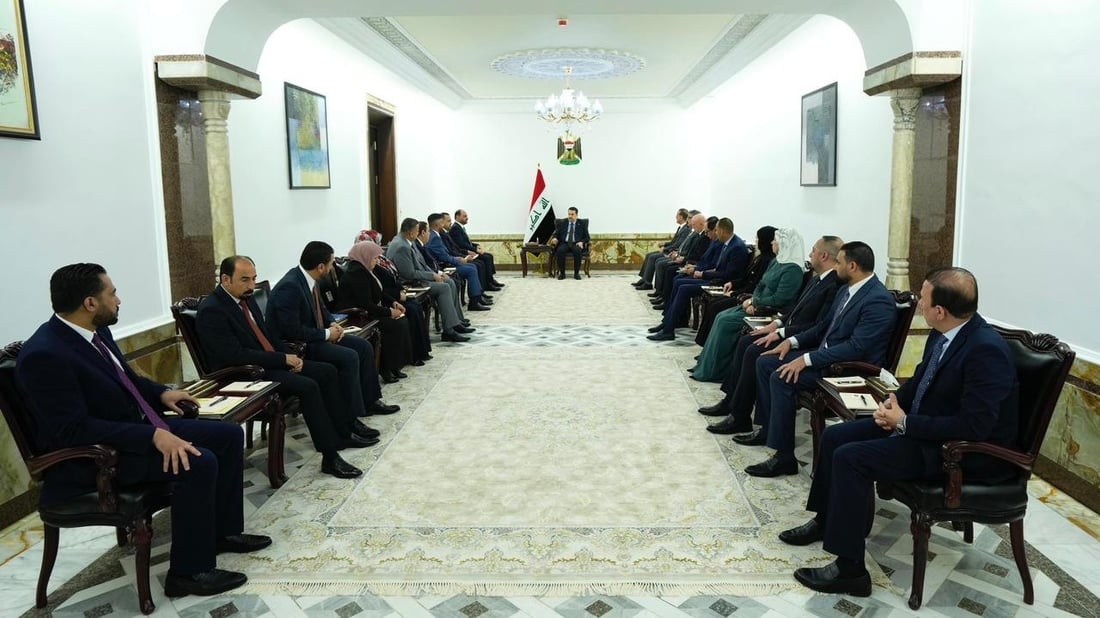 السوداني يستقبل محافظ الأنبار ورئيس وأعضاء مجلس المحافظة