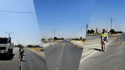 دروستكردنى ده‌روازه‌ى هه‌ڵه‌بجه‌ ئاڕاسته‌ى هاتوچۆى بۆ ناو پارێزگاكه‌ گۆڕى