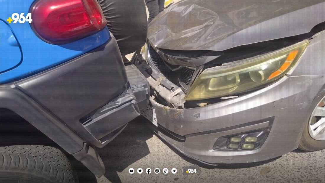 له‌ یه‌ك شوێن و كاتدا دوو رووداوى هاتوچۆ روویاندا