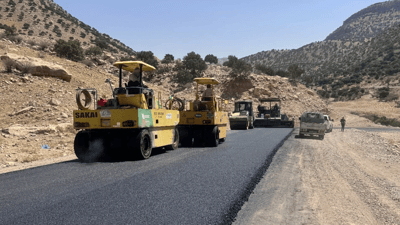 قیرتاوکردنی رێگای نێوان دێلێژە – سەنگاو و چەندرێگەیەکی دیکە دەستیپێکرد