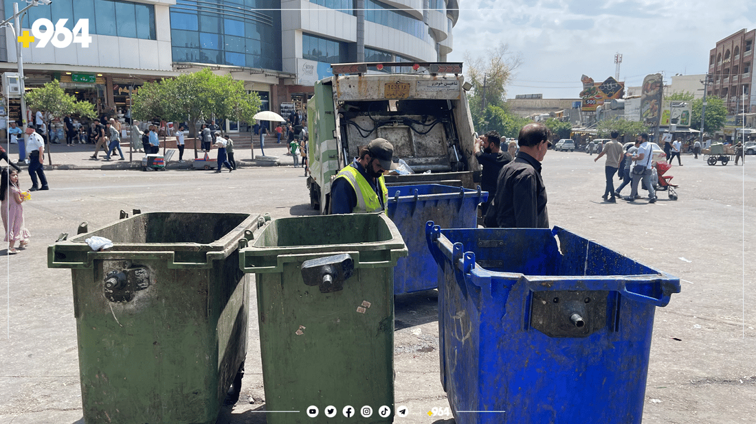 کێشەی کۆبوونەوەی خۆڵ و خاشاک لە سلێمانی دروستبووەتەوە