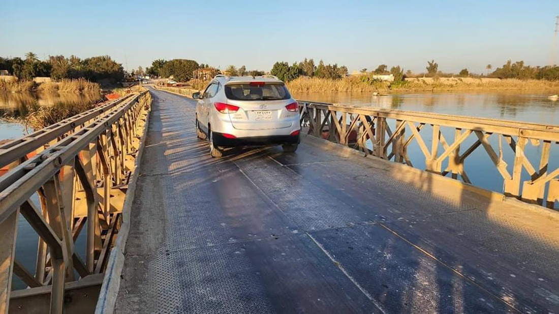 Service to Brenj floating bridge in Al-Aziziyah restored