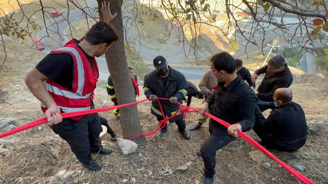 کارمەندانی بەرگری شارستانی سۆران فێرکران بە شاخدا سەرکەون