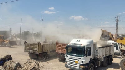 لە بازاڕی سیم 650 تۆن پاشماوەی بیناسازی کۆکرایەوە