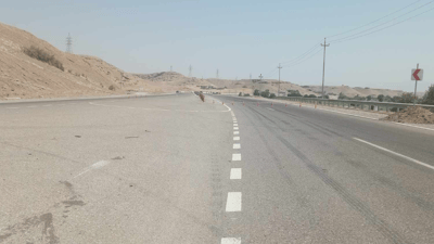 لە گوندی قولەبەرزەوە بۆ ناحیەی باوەنور رێگاکە دەبێت بە یەک ئاراستە