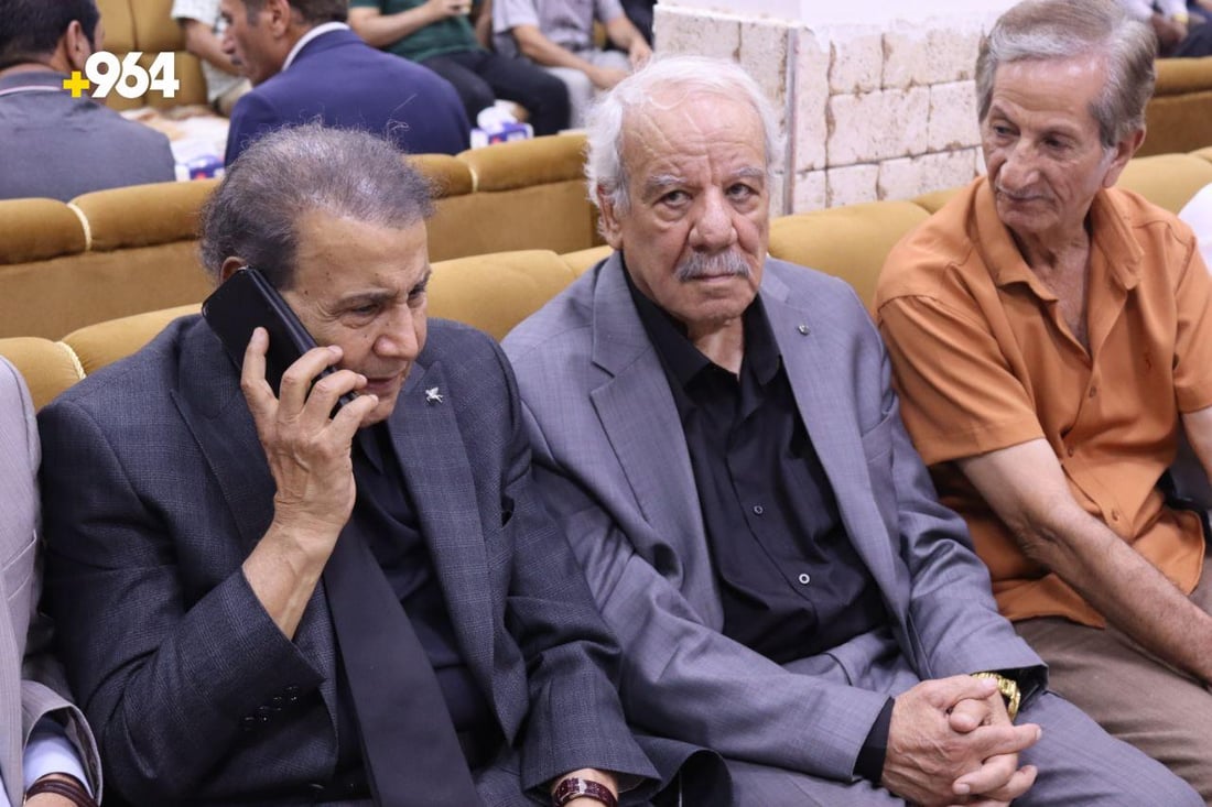 صور: فرقة كاظم الساهر أول الحاضرين.. فاتحة كريم العراقي بمسجد والده في زيونة