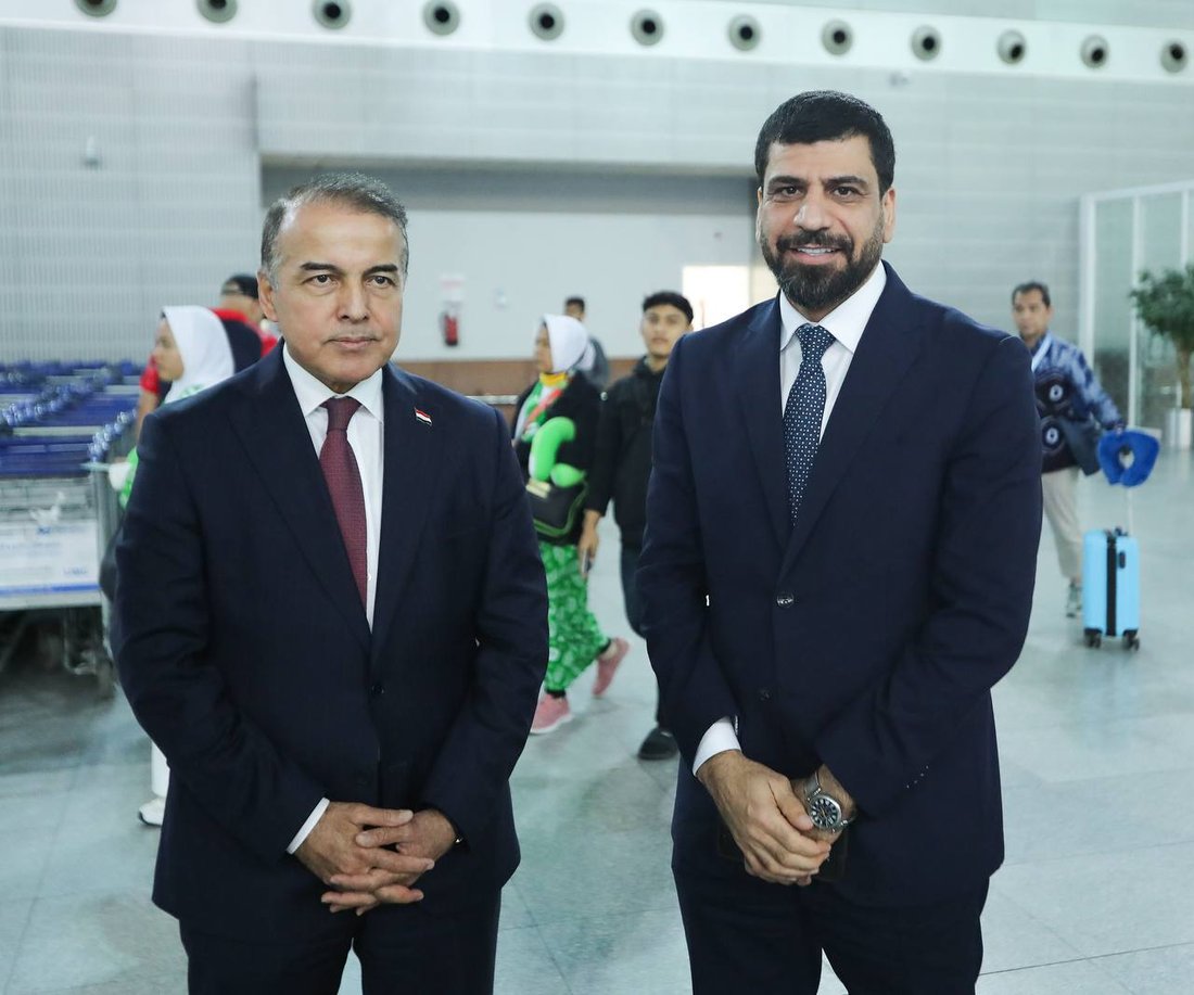 فيديو وصور: أسود الرافدين يصلون إلى جدة للمشاركة في كأس الخليج