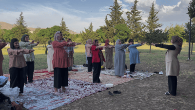 خانمه‌ دووگیانه‌كانی سلێمانی بەکۆمەڵ وەرزش دەکەن