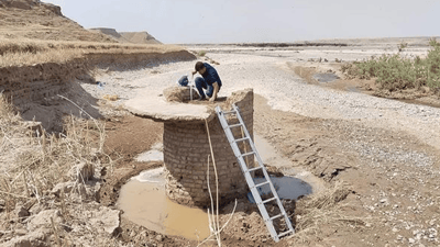 Recently uncovered Garmiyan structure confirmed to be a British-era well
