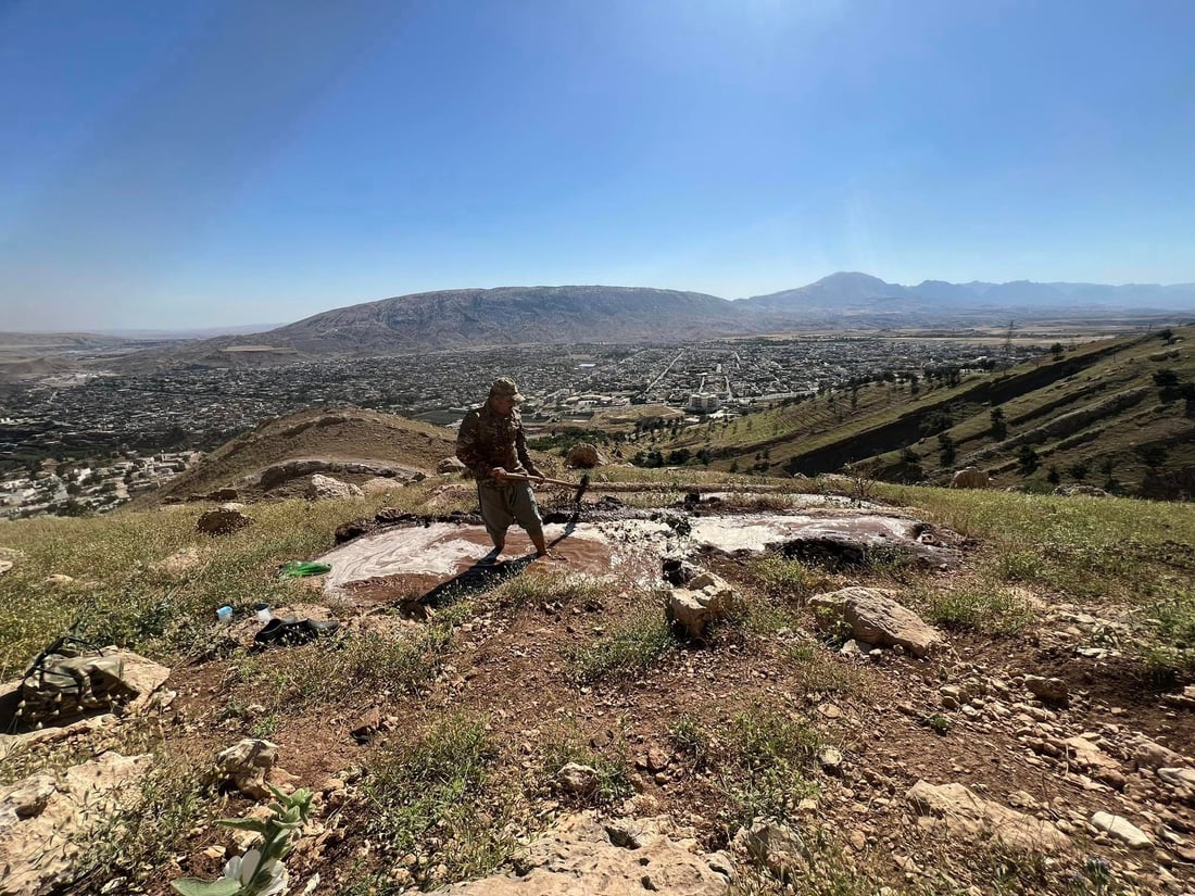 گۆم و سەرچاوە ئاوییەکانی چیای بەرانان پاککراییەوە