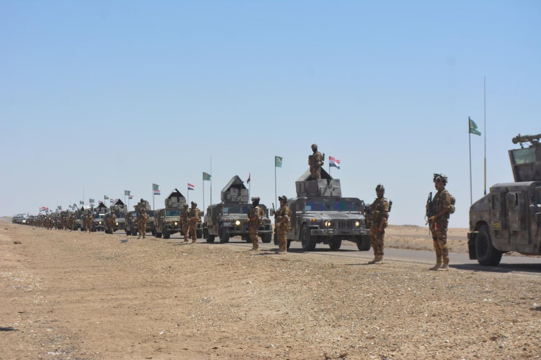 صور: العراق يجري تمارين “فورية” على الشريط الحدودي مع سوريا