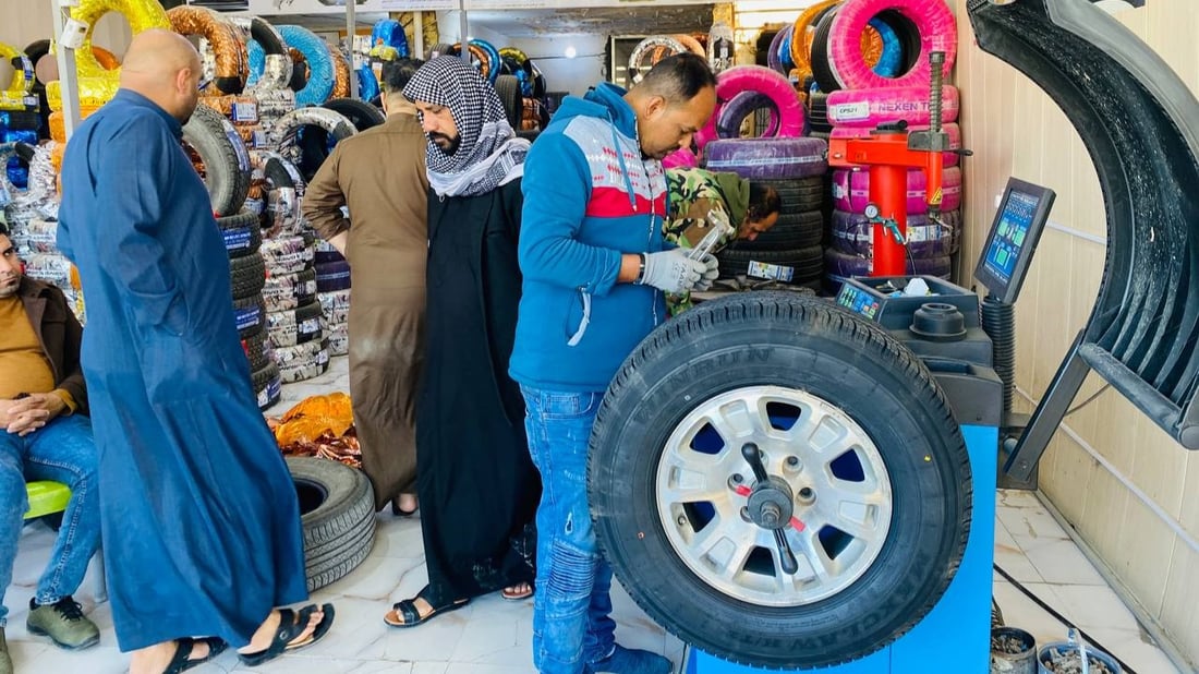 ميسان: سوق الإطارات “البالة” ينتعش بسبب اضطراب الدولار