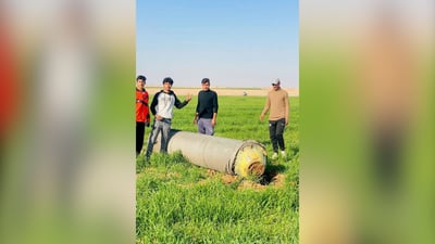 سقوط بقايا صاروخ في صلاح الدين.. الشرطة تدعو الأهالي للابتعاد عن الأجسام الغريبة