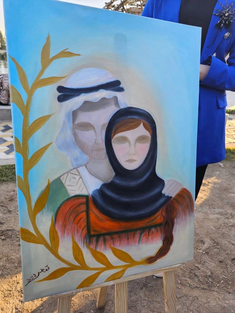 رسم حر وموسيقى في هيت.. مهرجان “جمعية الأمل” قرب النواعير لدعم النساء (صور)