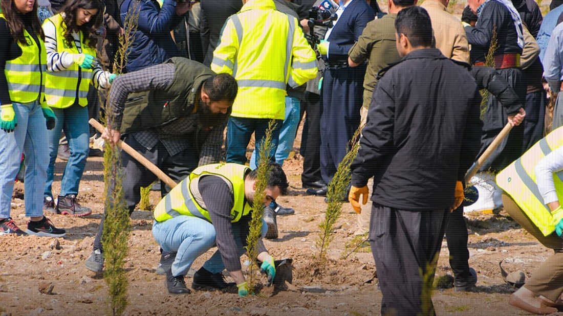 باخچەیەکی نوێ لە بازیان سەوز کرا